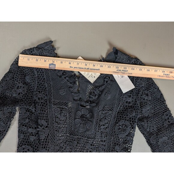 RRL Ralph Lauren Cotton Lace-Killing Dress Black Size 1 – Rare $1200 Piece NWT - Picture 16 of 16
